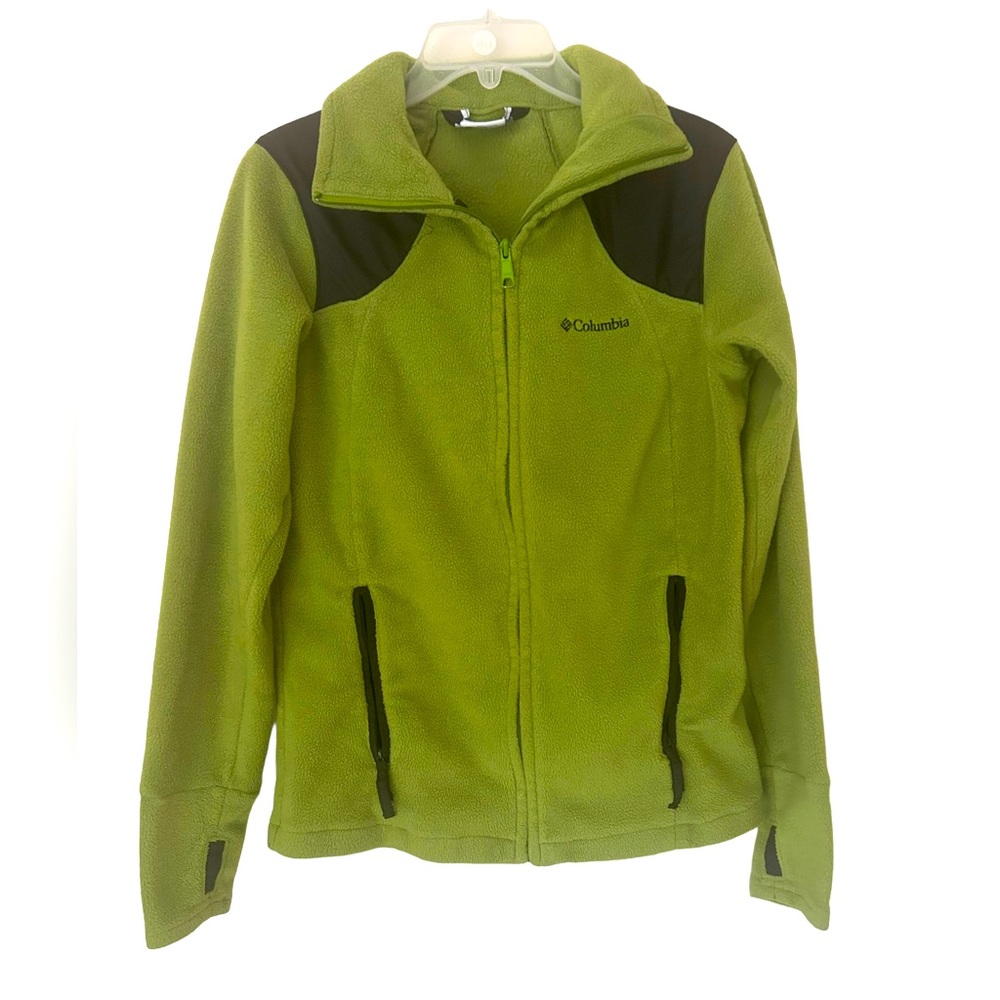 Women Green Columbia Fleece Jacket Medium